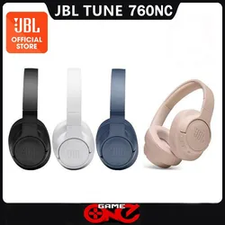 JBL-Tune 760NC auscultadores sem fios dobráveis com cancelamento de ruído ativo, over-ear, auriculares desportivos, original