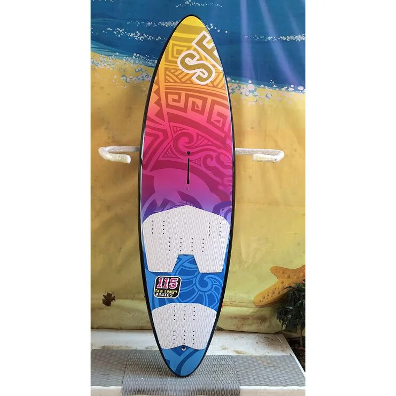 New Fashion Wind Surfboard Pop Colors Pattern Wind Surfing Board Customized EPS Surfboard Windsurf