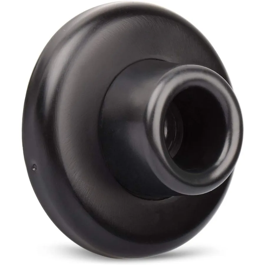 

Настенный дверной бампер Coave, черный, наружный диаметр 2-1/2 дюйма, крышка из нержавеющей стали с черным резиновым бампером 1-1/8 дюйма, простота установки