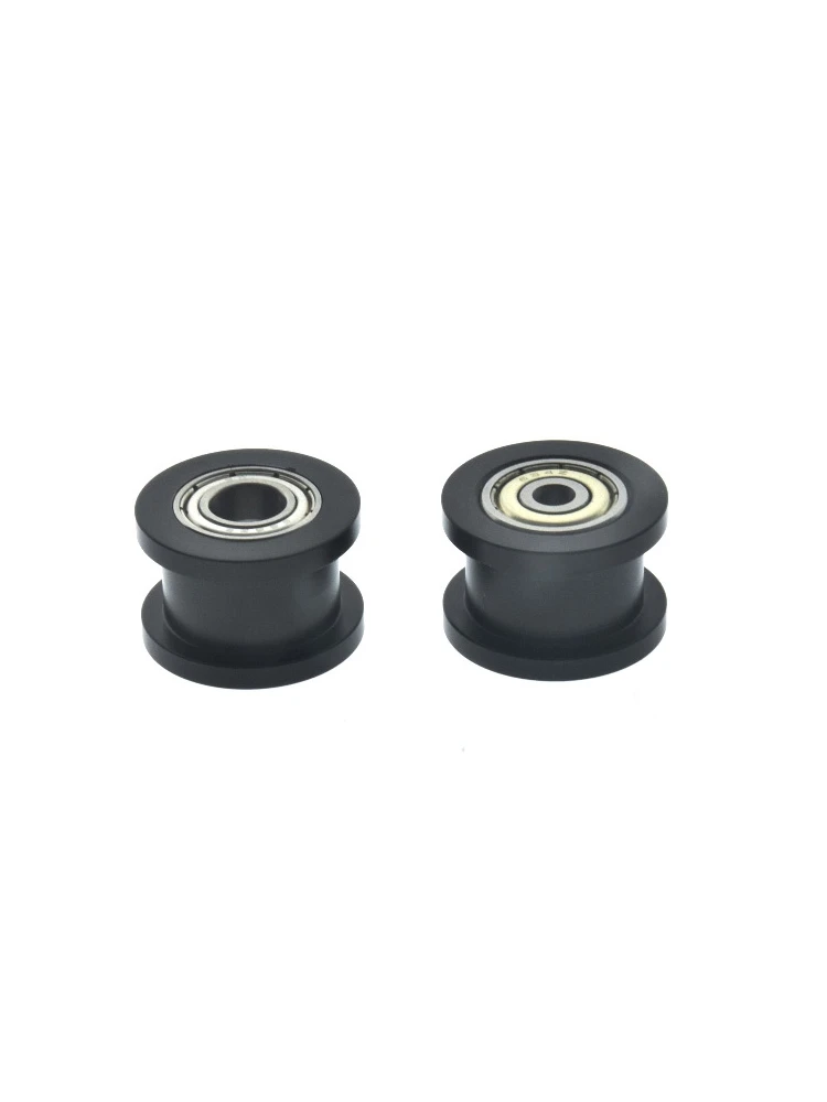 6Pcs 4x24x16mm H-shaped groove black POM polyoxymethylene 625zz bearing drawer track sliding door pulley variety