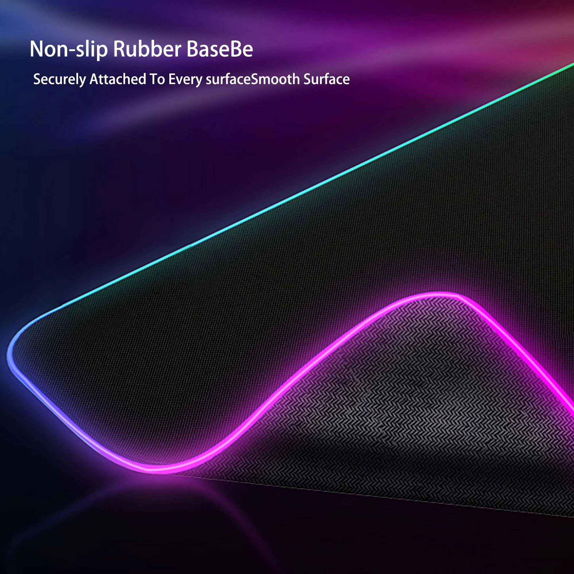 Imagem -04 - Carregamento sem Fio Rgb Gaming Mouse Pad Tamanho Grande Base de Borracha Antiderrapante Teclado de Computador Adequado para Macbook 15w