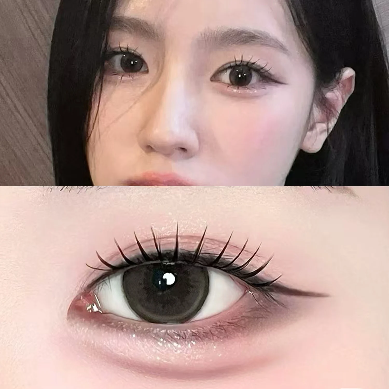 Manga Korean Eyelashes Comic Lashes Clusters U-shaped Lashes DIY Eyelash Extension Natural Wispy Soft Individual False Eyelashes