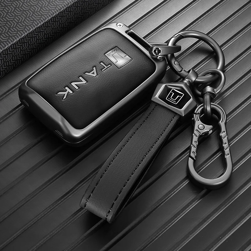 Premium Zinc Alloy Full Wrap Key Fob Cover For GWM Tank 300 500 Hi4‑T 400 700 Anti‑Scratch Shockproof Car Key Shell Accessories