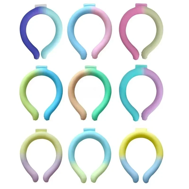 

Neck Cooler Ice Cooling Neck Wrap Personal Air Conditioning with Gel Ice Pack for Outdoor Activities Hot Weather Relief