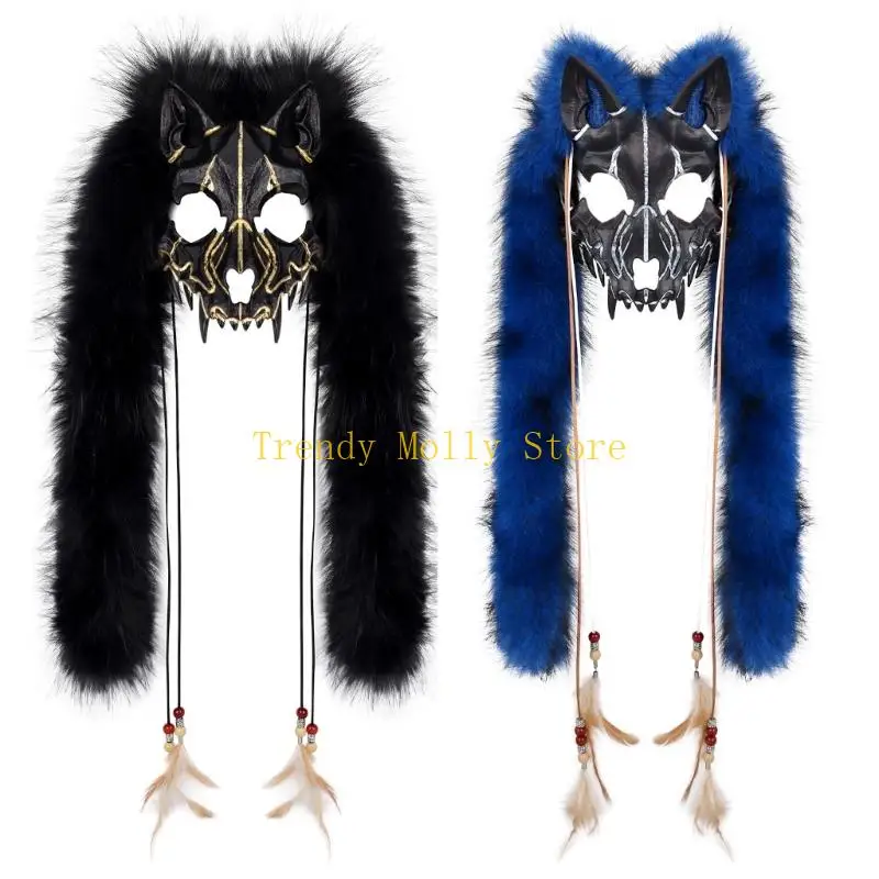 

N5KB Fashion Role Playing Face Cover Plastic Theme Role Playing Mask For Halloween Theater And Cosplay Enthusiasts