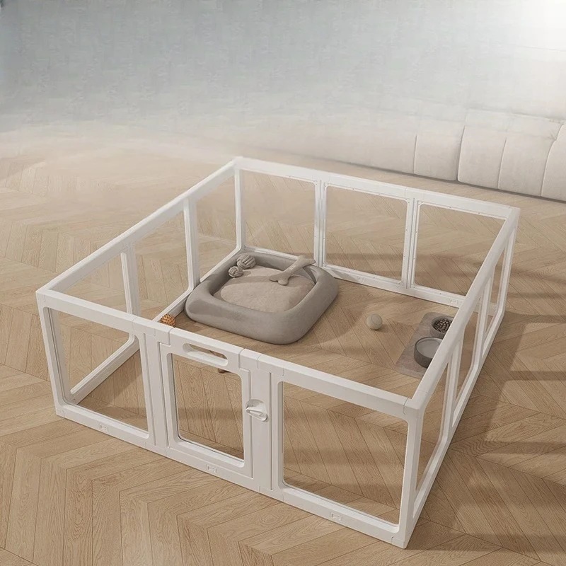 

Indoor Transparent Dog Fence Tall Acrylic Backyard Dog Enclosure Cage Door Furniture Dogs Playpen Anti Escape Pet Supplies