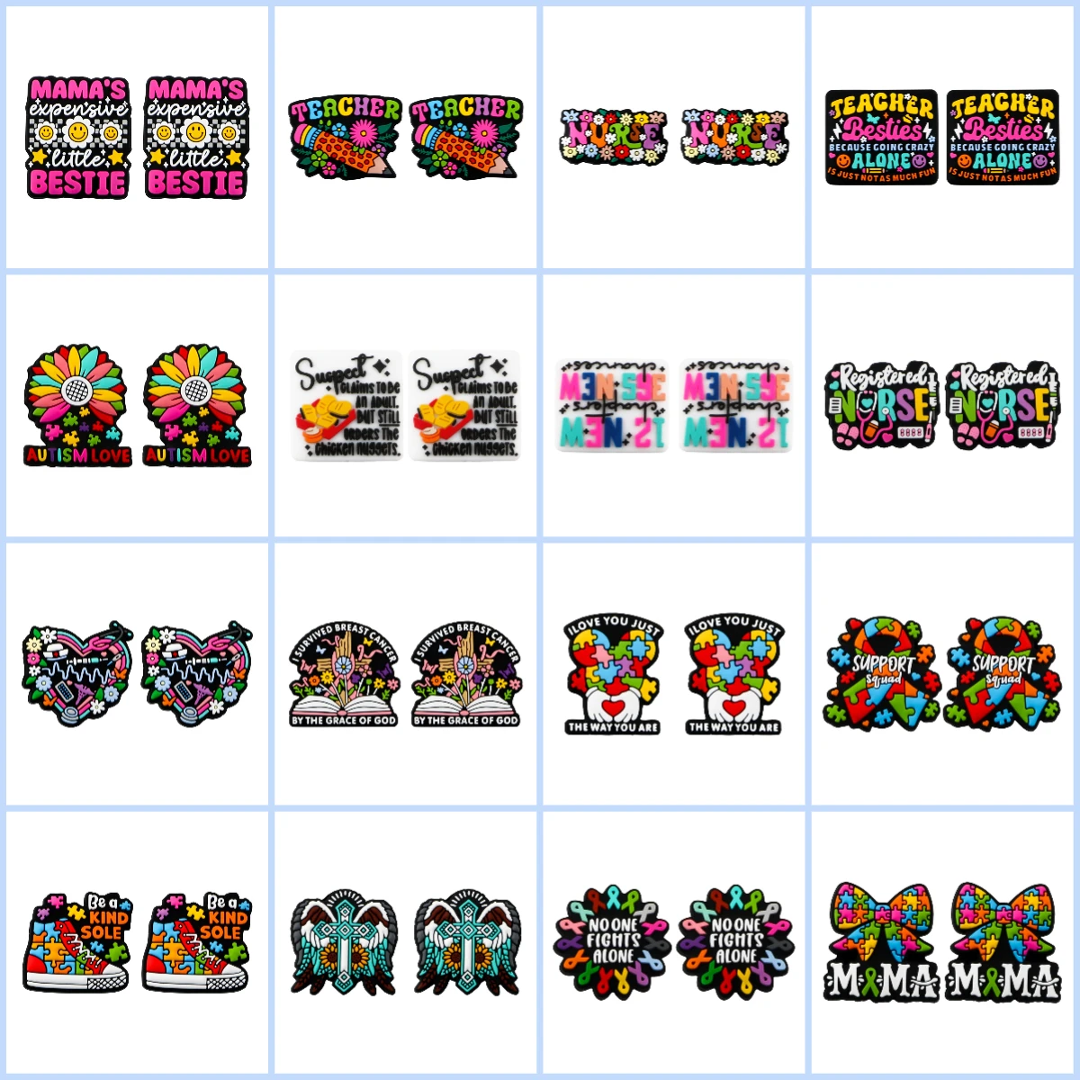 

15/30pcs Flat Focal Silicone beads For Jewelry Making DIY Pacifier Chain Bracelet Necklace Jewelry Diy Accessories