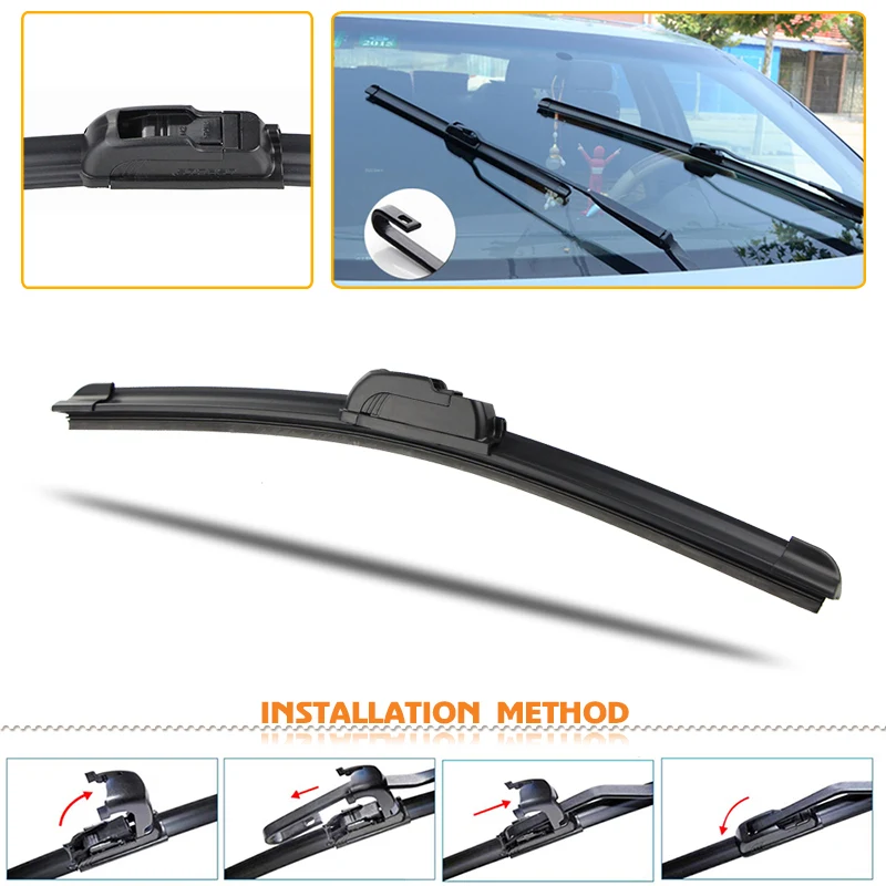 Car Wiper Blade For Mitsubishi Space Star 2013-2017 Windshield Rubber Silicon Refill Front Window Wiper 22\
