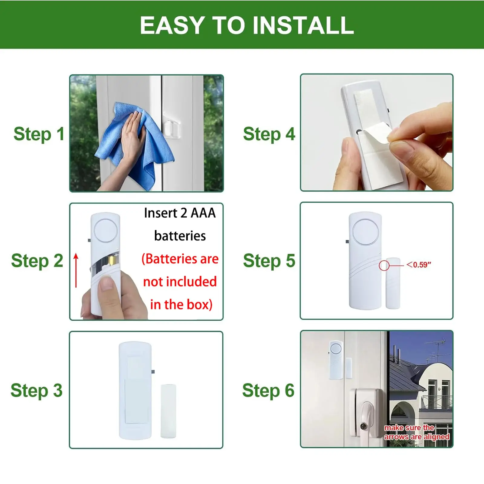 Thumbnail 3 - #75 Most Reviewed Window Door Contact Sensors