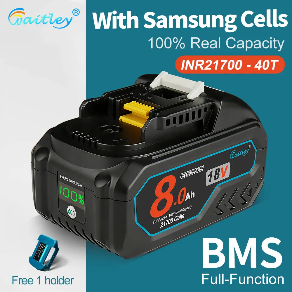 Waitley21700PowerfulBatteryForMakita18VPowerTools8AhRealcapacityRechargeablebatteriesReplacementAccessories-AliExpress44