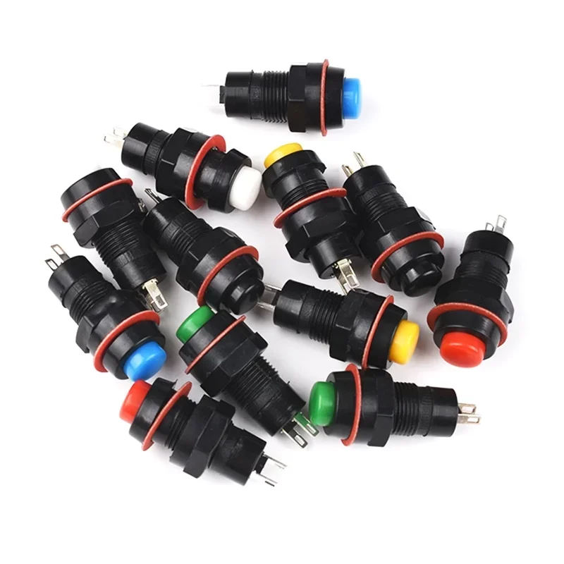 20/100PCS DS-211 DS-213 10mm Round Push Button Switch Miniature Reset Momentary / Self Locking Round Button Switch Miniature