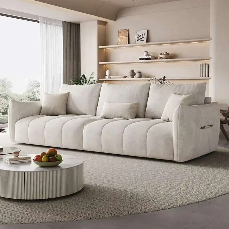 Nordic 3 lugares sofá puffs inflavel sala de estar design europeu secional sofá modular criativo sala jantar muebles móveis
