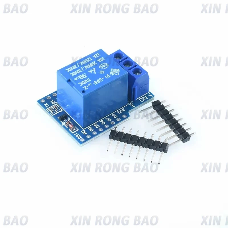 1PCS Wemos D1 Mini One Channel Relay Shield Module ESP8266 Development Board for Home Automation And IoT Projects