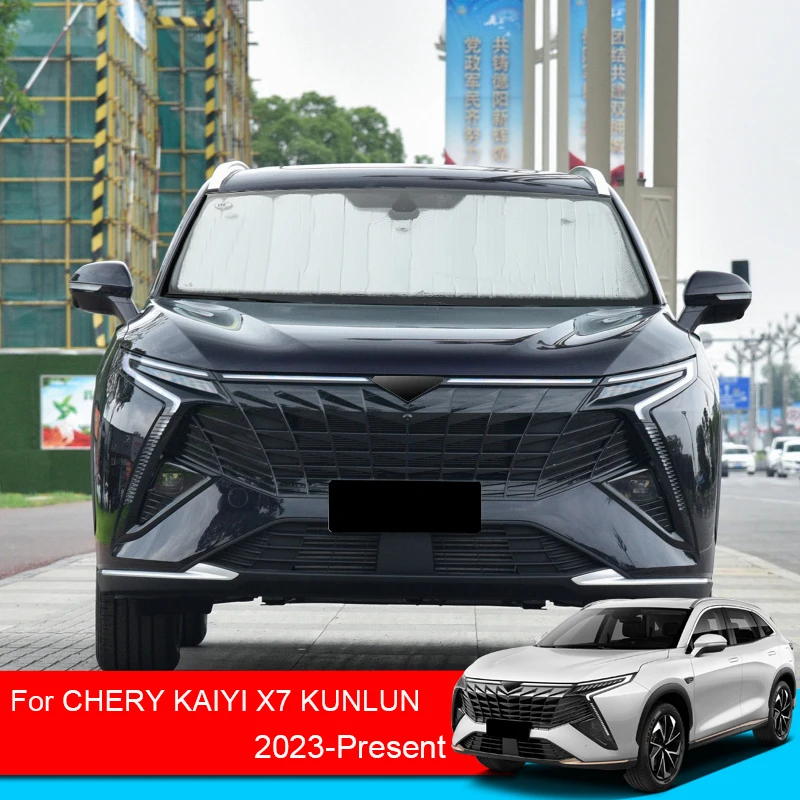 For CHERY KAIYI X7 KUNLUN 2023-2025 Car Sunshades UV Protection Cover Side Window Curtain Sun Shade Visor Mat Windshield