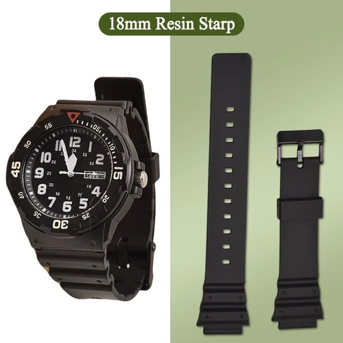 Correa de reloj de resina de 18mm para Casio MRW-200H, correa de reloj deportiva suave, repuesto resistente al agua, pulsera para hombre, accesorios para reloj