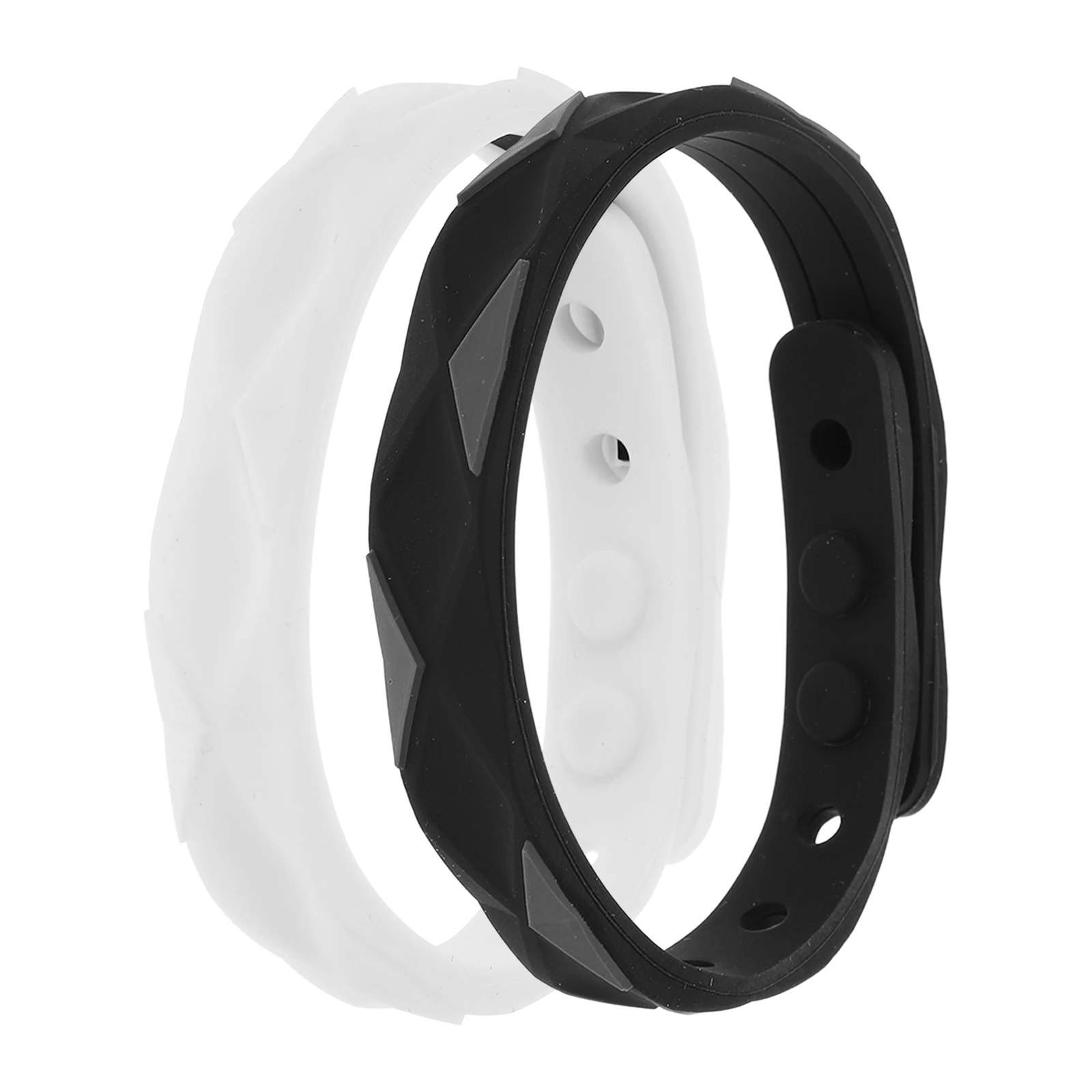 

2PCS Sports Bracelet Energy Wristband Soft Silicone Waterproof Electrostatic Discharge Anti Static Strap for Men Women Couple