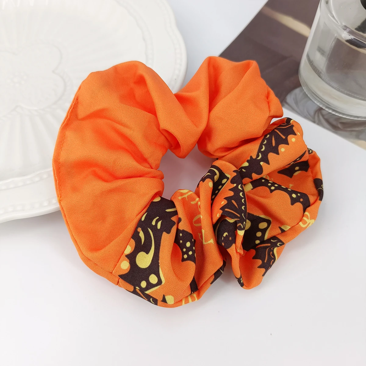 1/6/12 шт., резинки для волос с тыквой и призраком, атласная повязка для волос с черепом и летучей мышью для девочек, тематическая вечеринка на Хэллоуин, призрачная паутина, резинка для волос, хвост