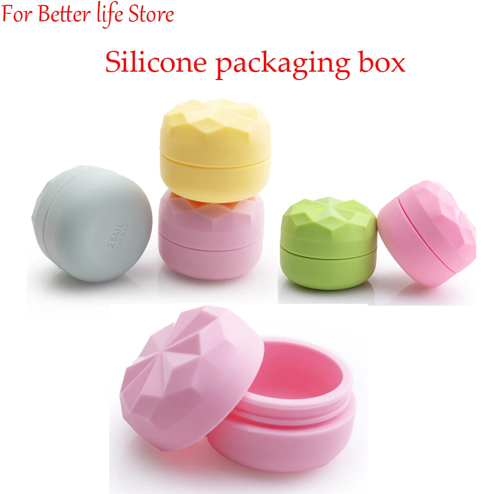 1 Piece New 20ML Macarone Travel Portable Silicone Packaging Box Cosmetic Packaging Can Mini Color Cream Bottle