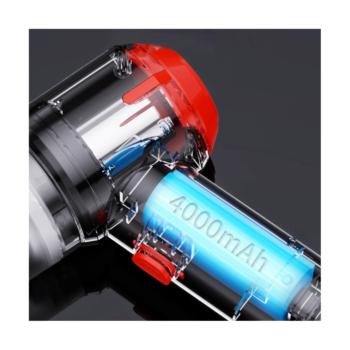 Penyedot Debu mobil nirkabel 4 in 1, penyedot debu mobil portabel daya tinggi genggam, pengisian daya udara terkompresi