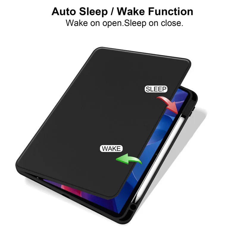 Acrylic Rotation Cover For Xiaomi Redmi Pad2 11inch Smart Stand Clear Back Funda Redmi Pad 2 2025 Tablet Case With Pencil Holder
