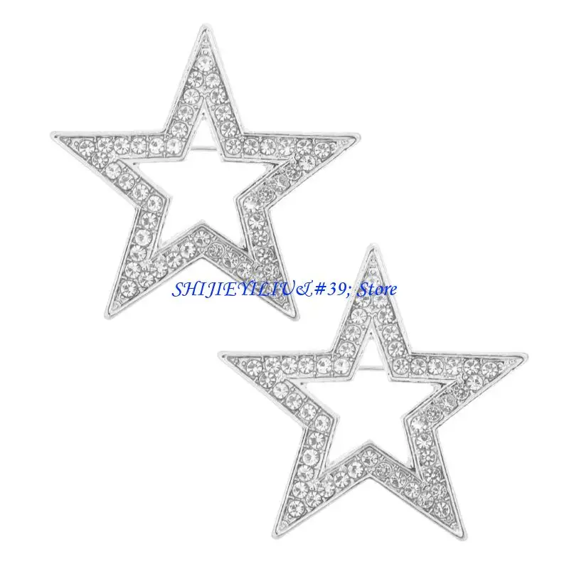 E21F 2Pcs Multi Purpose Brooch Pin For Fashionable Accessorizing Work