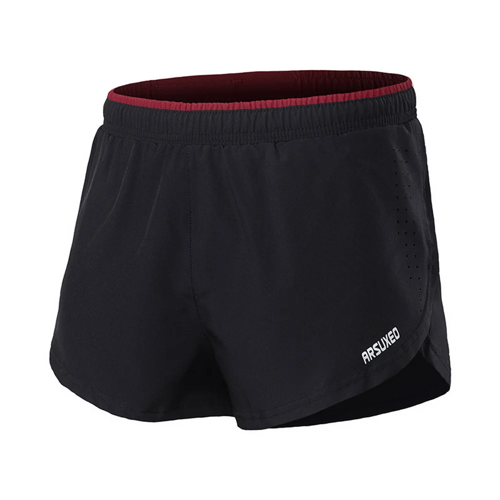 ARSUXEO Men Sports Running 2 In 1 With Er Gym Training Exercise Shorts Quick Dry Breathable Outdoor Jogging Short Pant