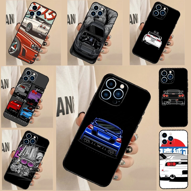 

Sports Car JDM Drift Case For ZTE Nubia Red Magic 8S 9S 8 9 10 Pro Plus 6 7 6S 7S Pro 5G 6R RedMagic 10 Air Cover