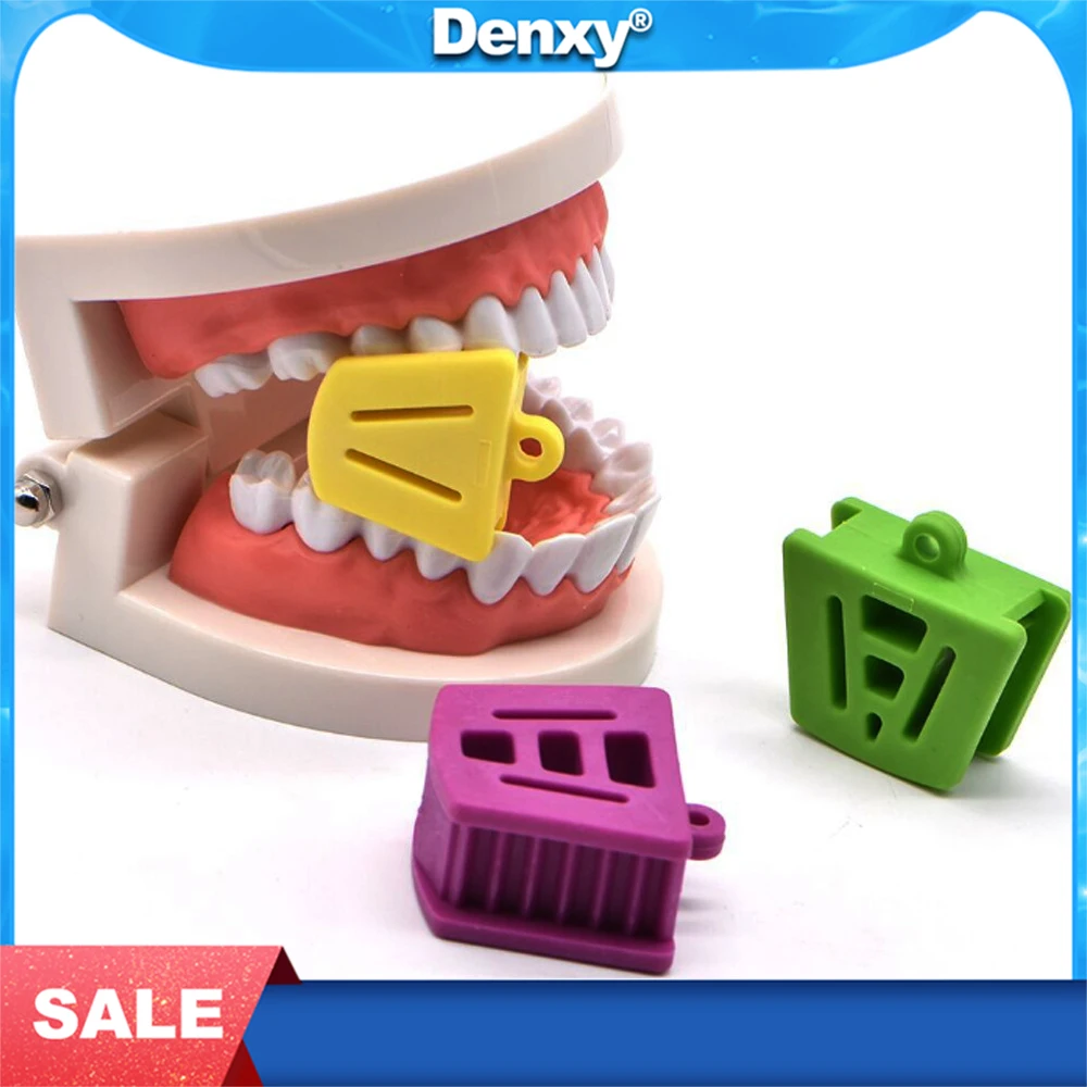 

Denxy 10 pcs Dental Mouth Prop Bite Block Rubber Opener Cheek Retractor Intraoral Device Dentist Materials Orthodontic Brackets