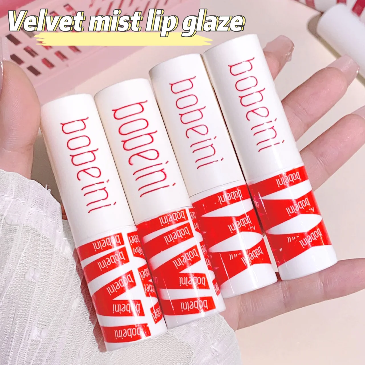 Lucidalabbra opaco in velluto 8 colori smalto per labbra antiaderente naturale sexy a lunga durata che non sbiadisce