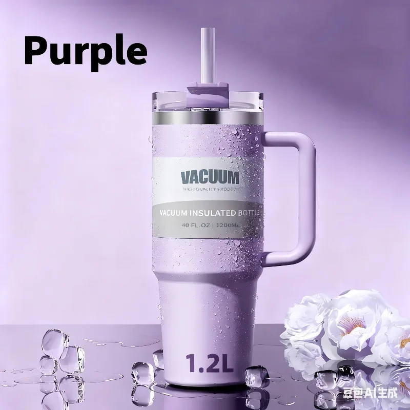 

New Large Capaci 40oz Double Sided Stainl Steel Coffee Cup 304 Insulated Car Cup Beverage Cup Modern Simple Sle Fre Trend