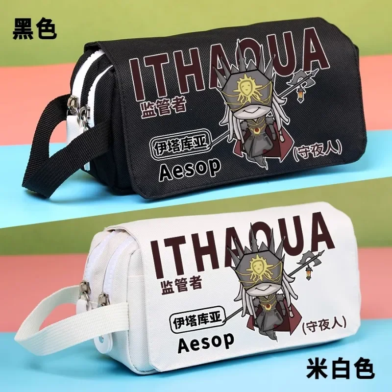 Anime Game Identity Ⅴ  Cos Michiko Joseph Lisa Eli Clark Aesop Etc. Unisex Simple Double Canvas Pencil Case Gift