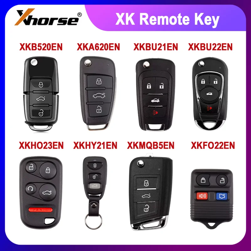 

1PCS Xhorse 2nd Generation Wired Remote Key XKA620EN XKB520EN XKBU21EN XKBU22EN XKFO22EN XKHO23EN XKHY21EN XKMQB5EN