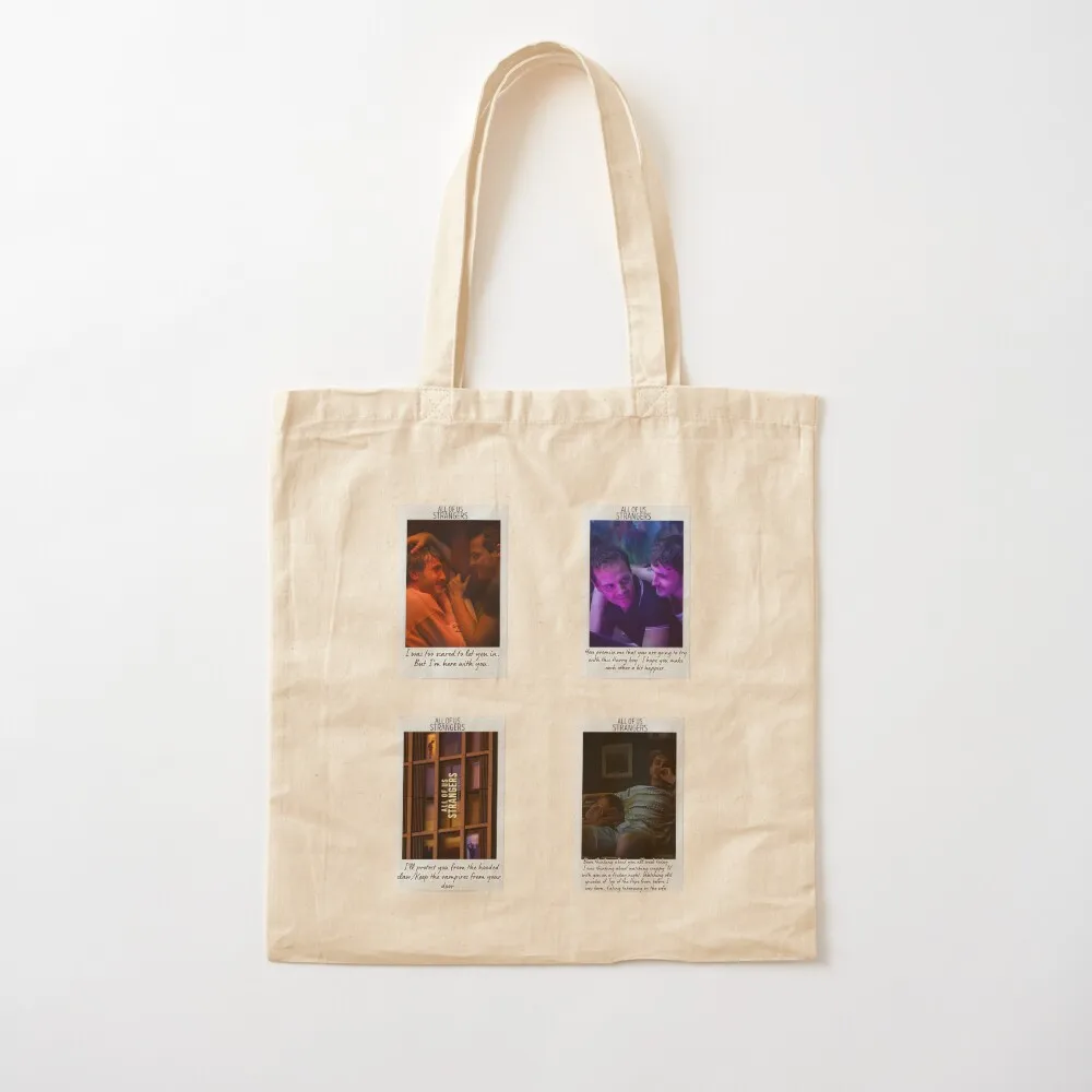 

All Of Us Strangers Sticker Set / T Shirt Tote Bag woman shopping bag Handbags women shopping bags foldable Canvas Tote Bag