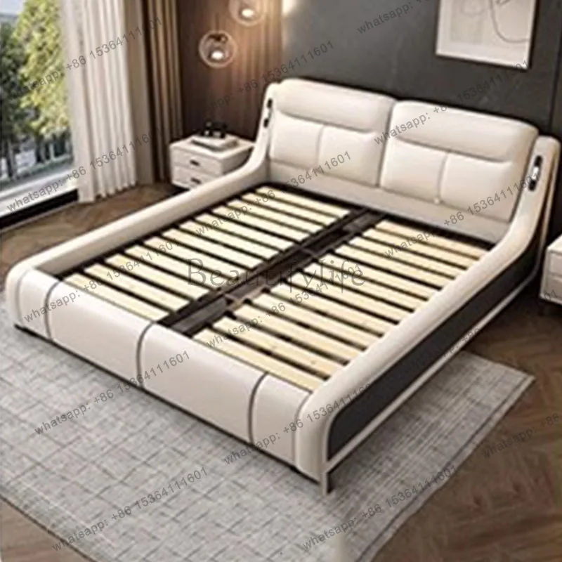 FG Safe Sleeping Massage Bed Human Dog Storage Floor Platform Massage Bed Design Bedroom Modern Cama Solteiro Home Furniture