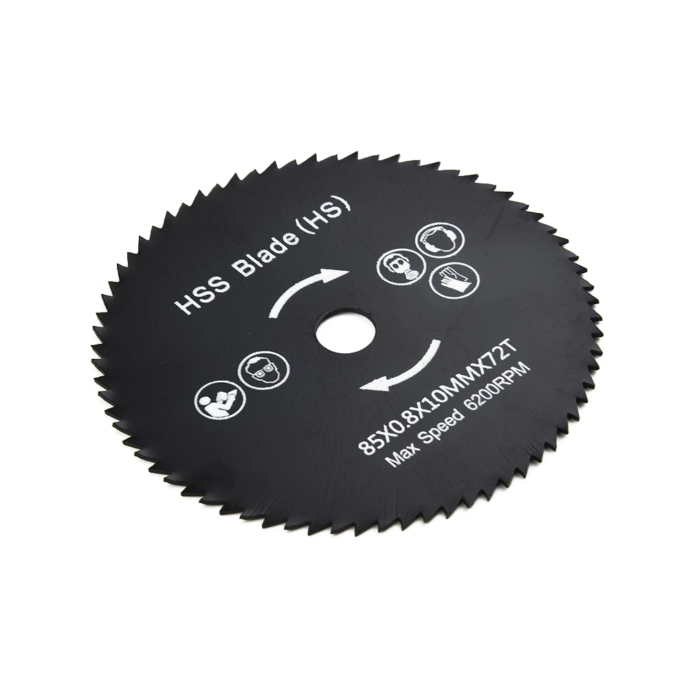 1 Pcs 85mm 72T HSS Mini Circular Saw Blade Cutting Disc Wheel For Wood Metal Working Tools Hot Sale Power Rotary Tool