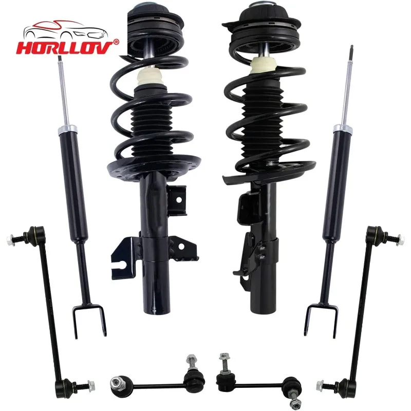 

Front and Rear Suspension Kit Complete Strut & Coil Spring Assembly Shock Absorber Sway Bar Stabilizer Link for Dodge Dart