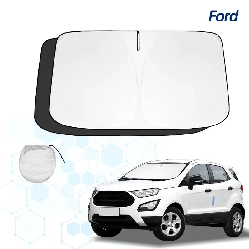 Car Windshield Sun Shade For Ford Ecosport Sunshade Summer Visor Protector Foldable Blocks UV Rays Protection Accessorie