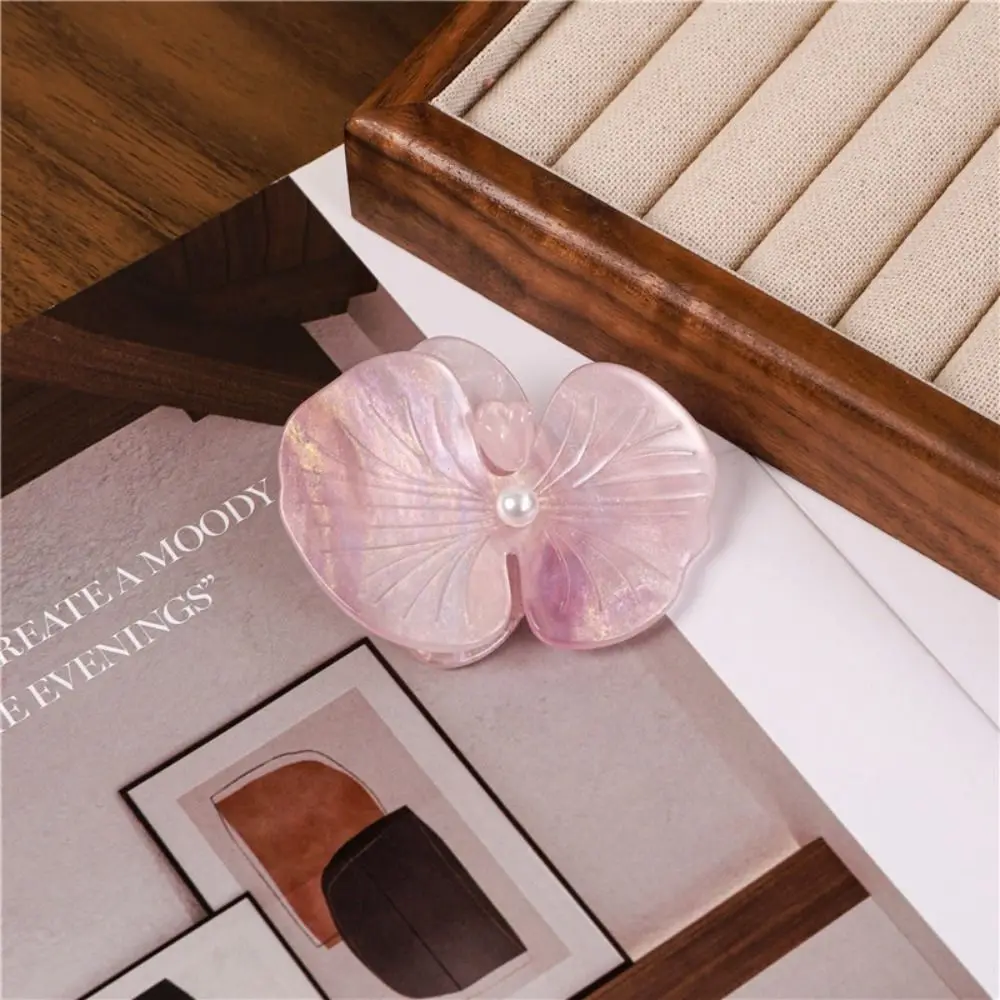 

Acetic Acid Butterfly Orchid Hairpin Hair Rope Korean Style Flower Duckbill Clip Hair Accessories Side Clip Fresh Barrettes