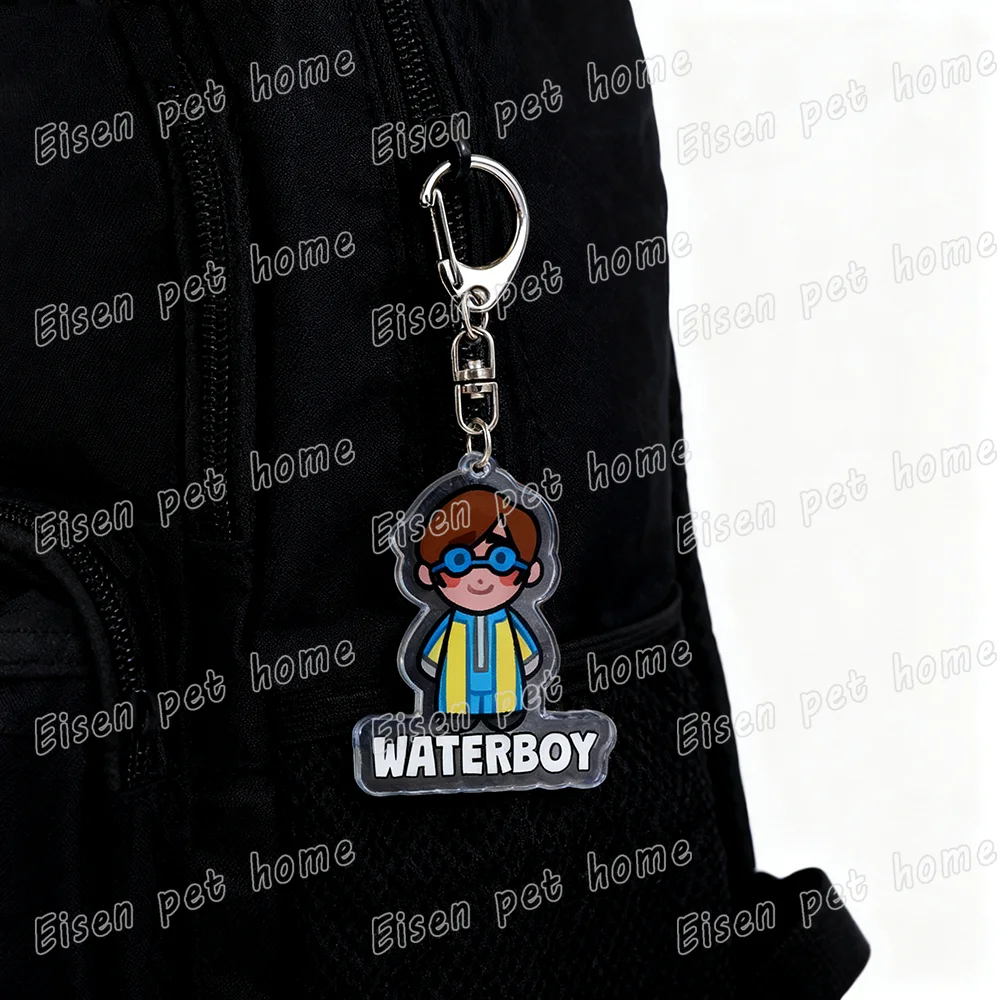 Video Game Dispatch Chibi Art Keychains for Bag Accessories Mecha Man Gaming Anime Keyring Jewelry Fans Women Friends Gifts