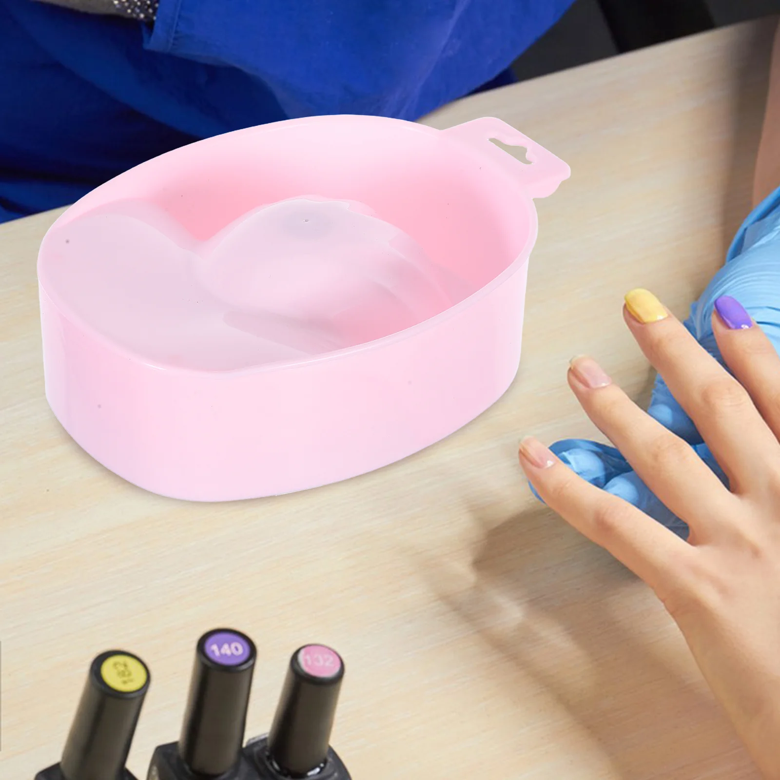 1 pz ciotola per ammollo delle mani ciotola per la cura delle unghie per il trattamento dell'acqua calda strumenti per manicure per la rimozione delle unghie e la nutrizione delle cuticole doppio uso ammollo