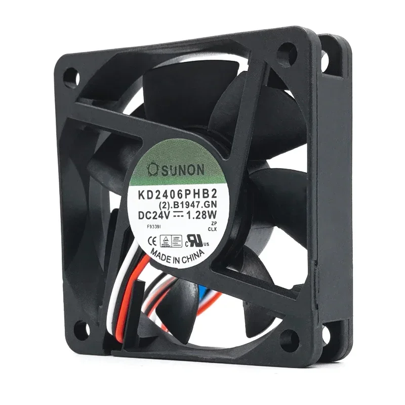 P 60*60*15MM KD2406PHB2 built-in SUNON 24V 1.28W silent 6015 6CM inverter cooling fan