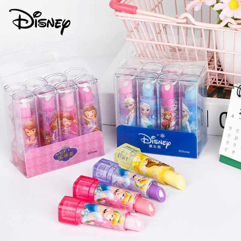 

Disney Anime Frozen Elsa Kids Lipstick Eraser Set Cartoon Sofia Child Student Creativity Lipstick Eraser Party DIY Decorations