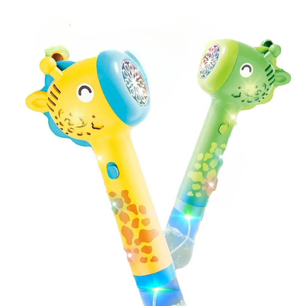 Macchina automatica per soffiare bolle con luci a LED Musica Cartoon Bubble Maker Toy per bambini Bubble Outdoor Indoor Play