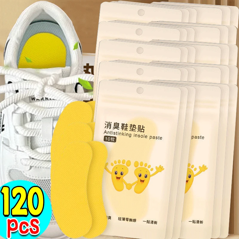

12/120pcs Shoes Deodorant Sticker Deodorant Foot Odor Deodorants Sneaker Smell Fresh Fruity Aroma Insole Sterilization Sticker