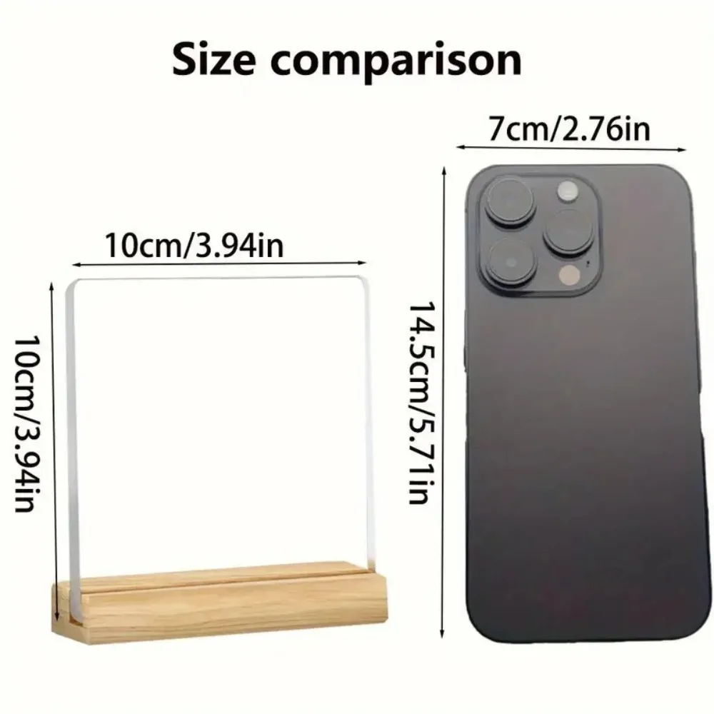 ديكور مكتبي من الأكريليك لتذكير اللغة تحفيزي ثنائي الأبعاد، مناسب للمنزل وغرفة المعيشة والمكتب وهدايا تزيين رف الكتب #2