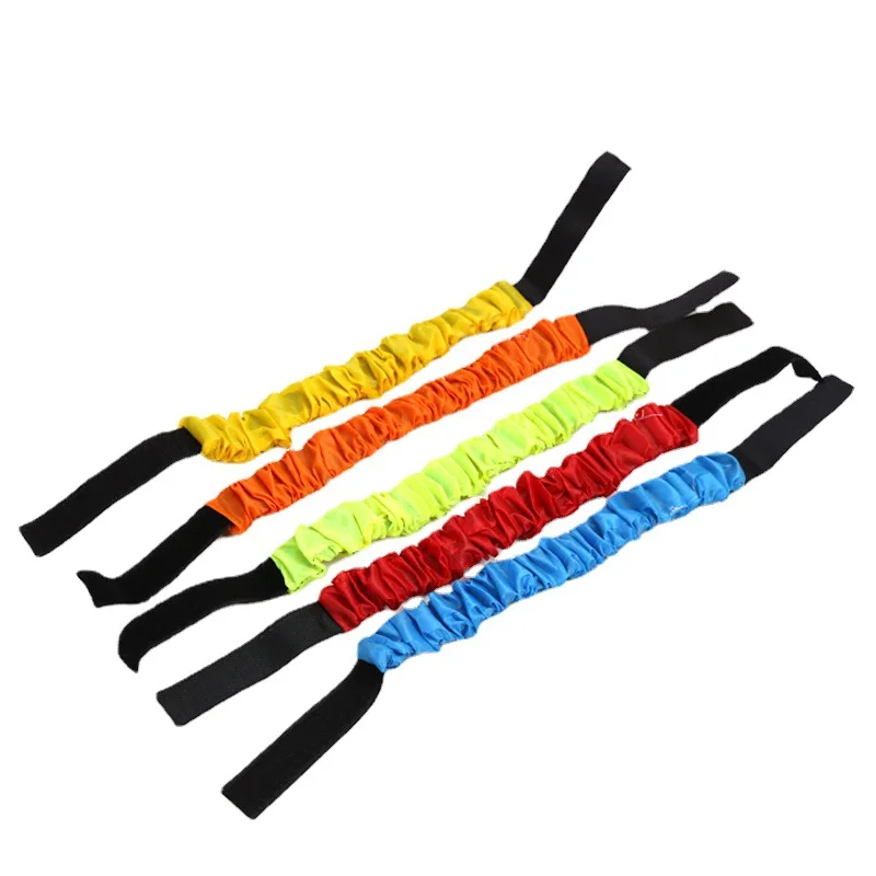 2-Personen-3-Fuß-Gruppenspiel Multiplayer Outdoor-Versammelspiel Sport Fußbindeseil Eltern-Kind-Spiel Elastische Bandage – Detail 4