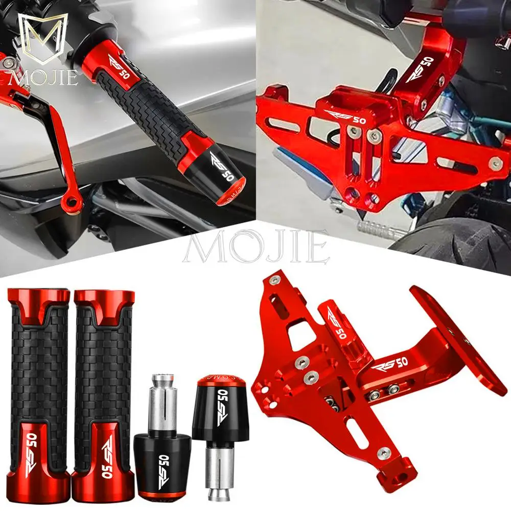 

Motorcycle License Plate Bracket Holder Handlebar Grips Ends For APRILIA RS50 RS 50 RS4 1999 2000 2001 2002 2003 2004 2005-2024