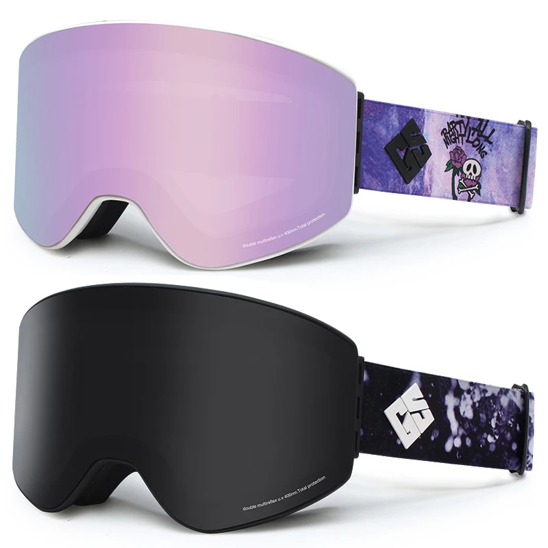 2022 Anti-fog-Männer Ski Brille Berg Winter Frau Snowboard Brille Doppel Objektiv Weibliche Skifahren Brillen Mann Motorrad Maske