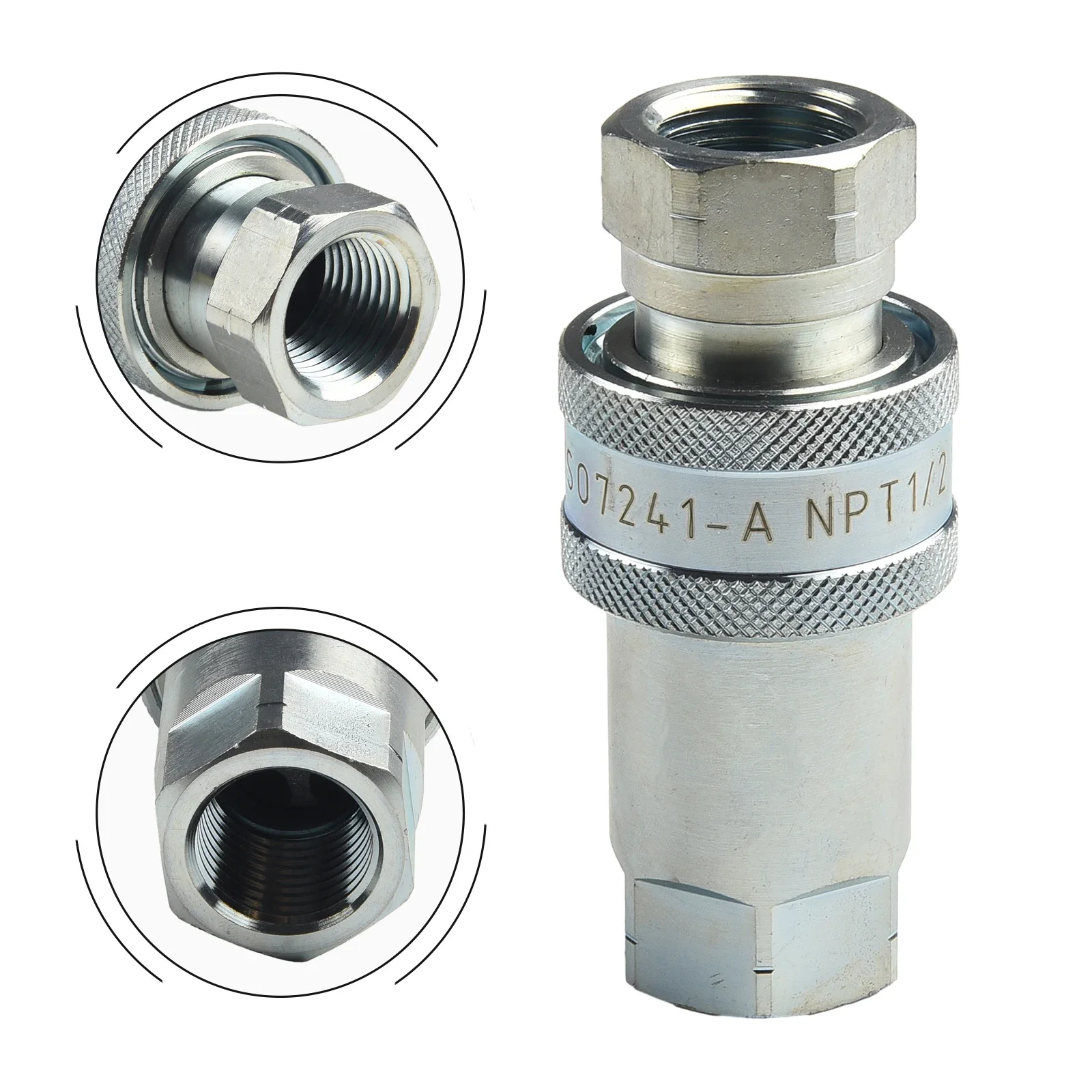 Hydraulic Connector Release Fitting 1 Set Internal Thread Plumbing Agricultural Machinery Industrial Equipment