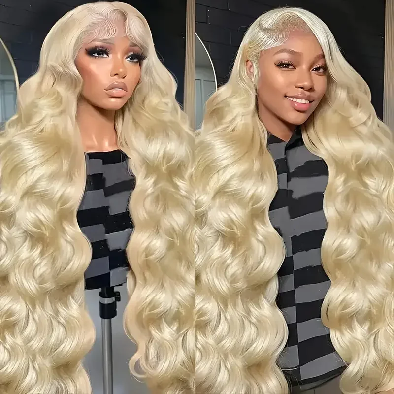 

250 Density 613 Blonde Long Loose Wave HD Lace Front Wigs Human Hair 13x6 Pre Plucked Frontal Blonde Body Wave Wig for Daily Use